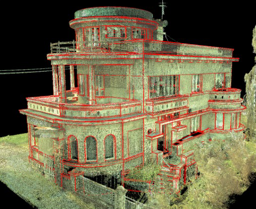 3D skenování - Budovy - TOPOS